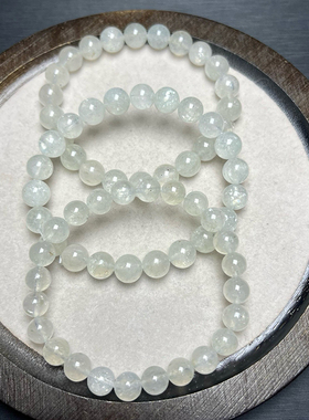 天然白矿草莓晶手链女款单圈草莓水晶手串饰品礼物小清新