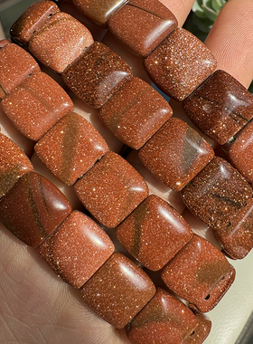 金沙石手排女款合成水晶手串饰品礼物