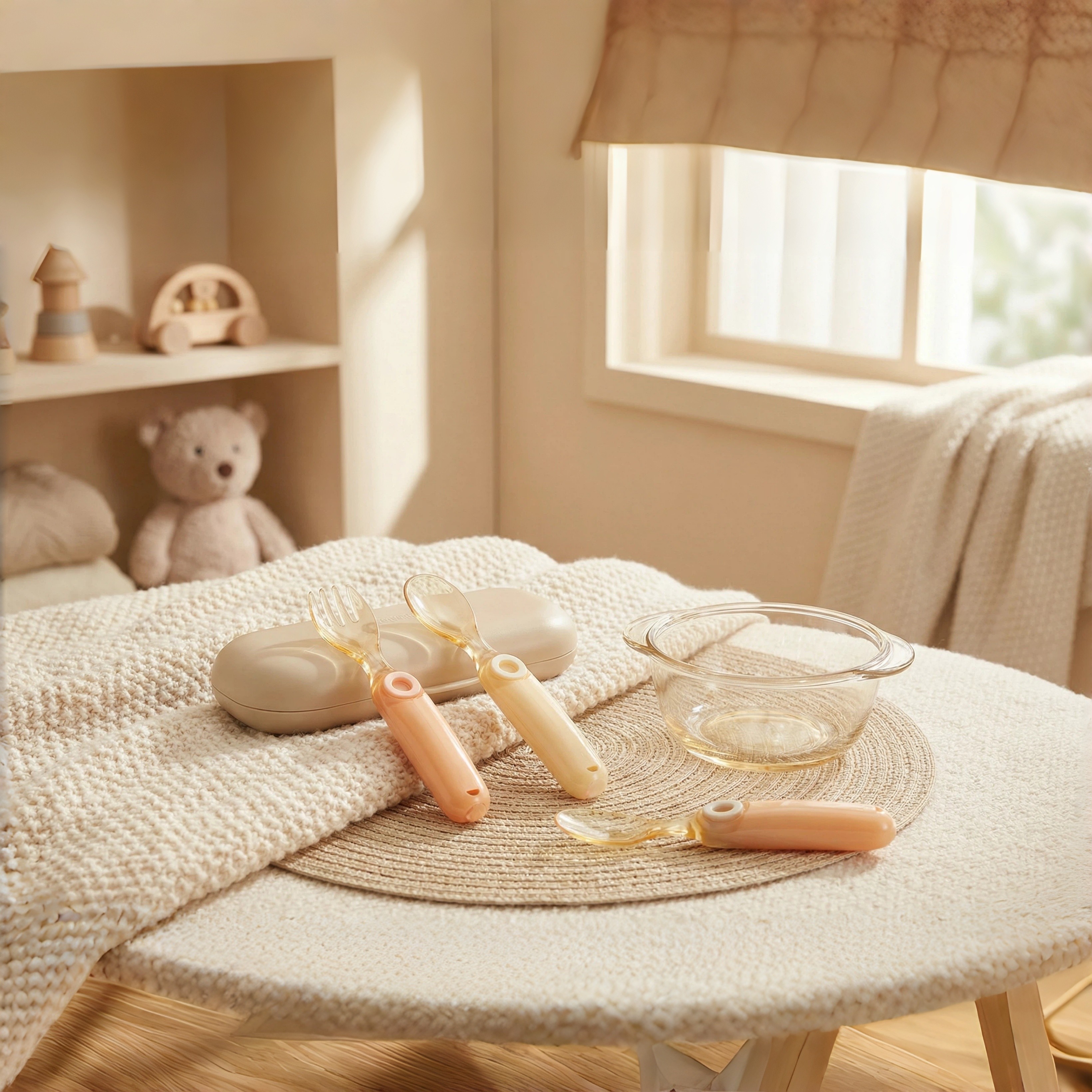 婴儿勺子叉勺套装耐高温防摔外出儿童宝宝辅食餐具训练学吃饭神器,淘宝优惠券,粉丝福利购,淘宝优惠卷