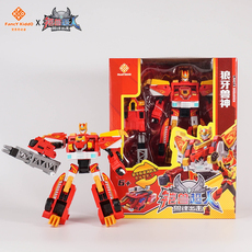 Детский робот 正版铠兽超人凯兽狼牙兽神手表变形机器人汽车儿童玩具男孩金刚海