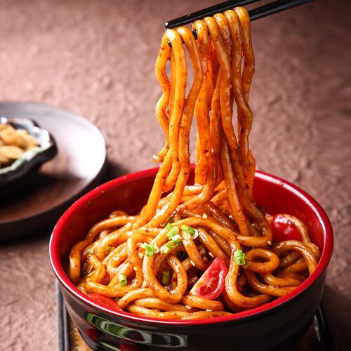 伊都乌冬面车条200g速食拉拌脂低肪方便炒面包邮日式袋装半干鲜仔 - 图2