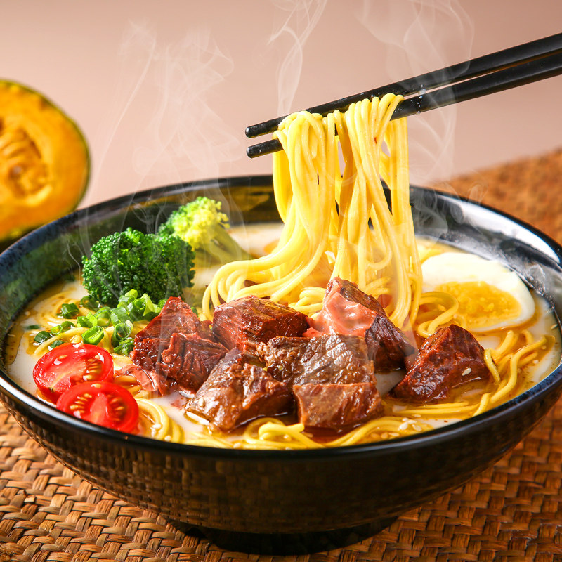 伊都荞麦面500g半湿面蔬菜面条挂面汤面炒面拌面粗粮杂粮健康面