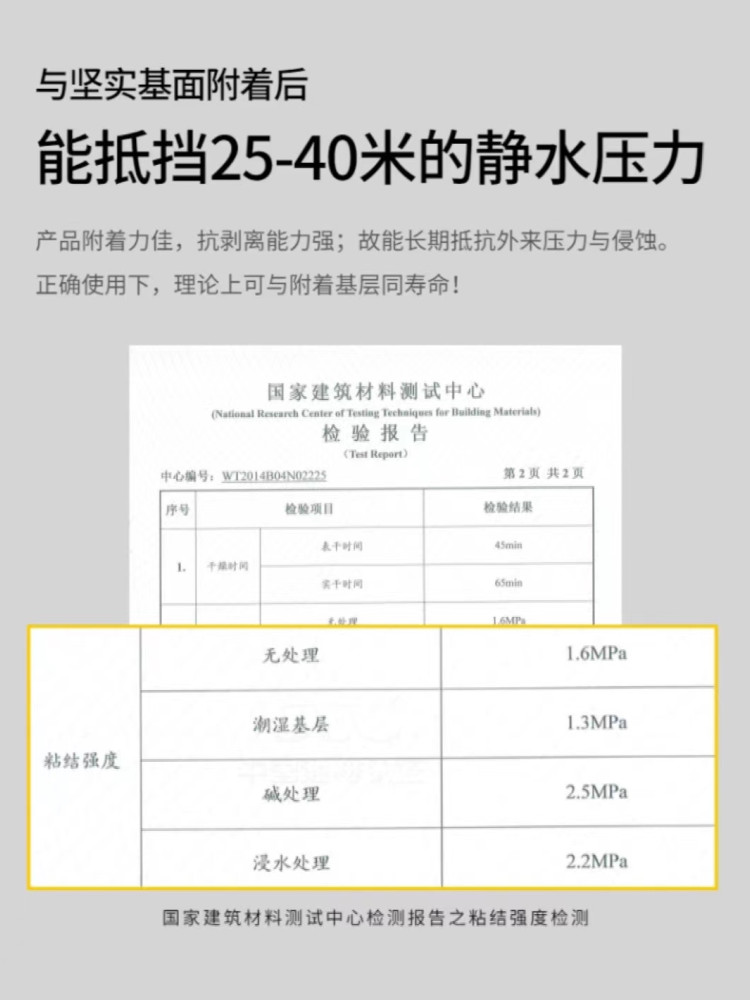 地下室膜涂料背组份水抗渗邓禄普水压负防霉防潮面防水AB专用 - 图0