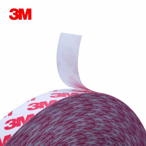 3M55236双面胶耐高温强力固定超薄半透明无留痕易撕不残胶贴胶带 - 图0