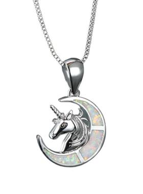 girls women necklace cute pendant child blue wedding jewelry