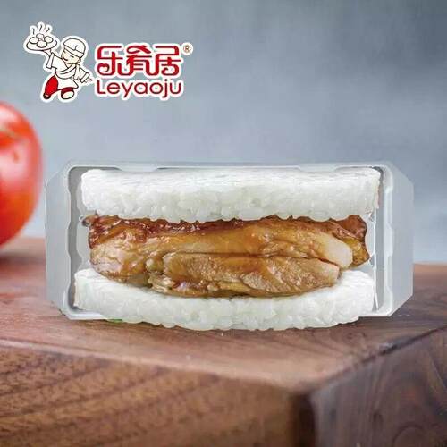 乐肴居鸡排米汉堡照烧味珍珠米汉堡儿童营养早餐微波速食点心饭团 - 图0