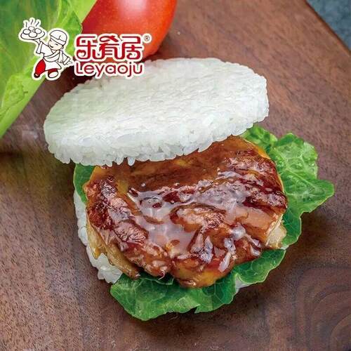 乐肴居鸡排米汉堡照烧味珍珠米汉堡儿童营养早餐微波速食点心饭团 - 图2
