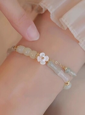 【锦上添花】新中式国风竹节情人节手链女送闺蜜复古小众温柔礼物