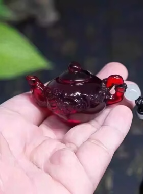 2026新款茶壶茶宠高级手把件把把胡挂件茶具小茶壶小摆件盘完把件