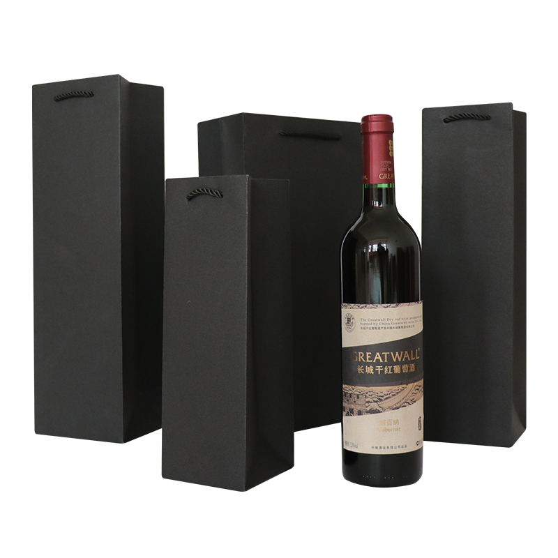 加厚红酒袋手提袋子包装袋葡萄酒礼品袋高档双只2支现货定制LOGO - 图0