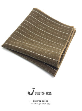 复古休闲黄色西服口袋巾
