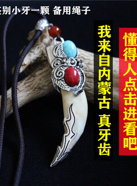 牙齿项链藏獒貔貅男士包银银