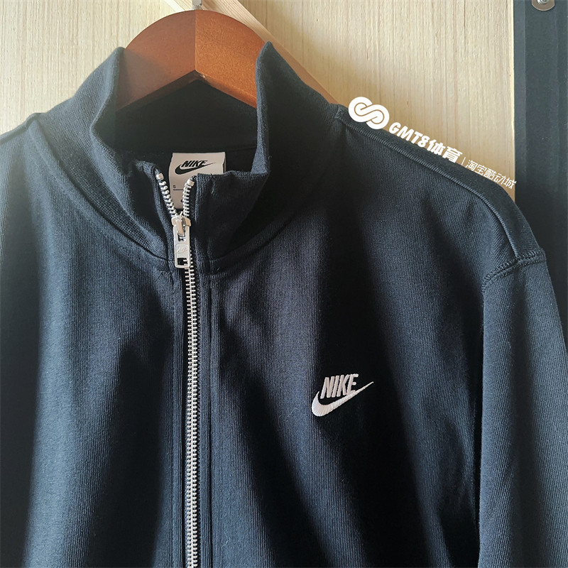 GMT8 耐克Club logo刺绣立领长袖夹克外套卫衣秋上新男装 FQ3427,淘宝优惠券,粉丝福利购,淘宝优惠卷
