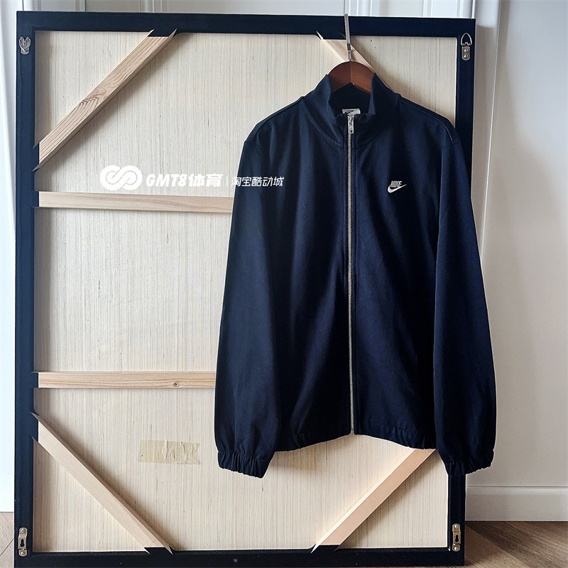 GMT8 耐克Club logo刺绣立领长袖夹克外套卫衣秋上新男装 FQ3427,淘宝优惠券,粉丝福利购,淘宝优惠卷