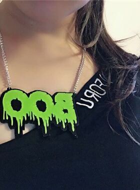 Y英文字母夸张嘻哈街舞项链