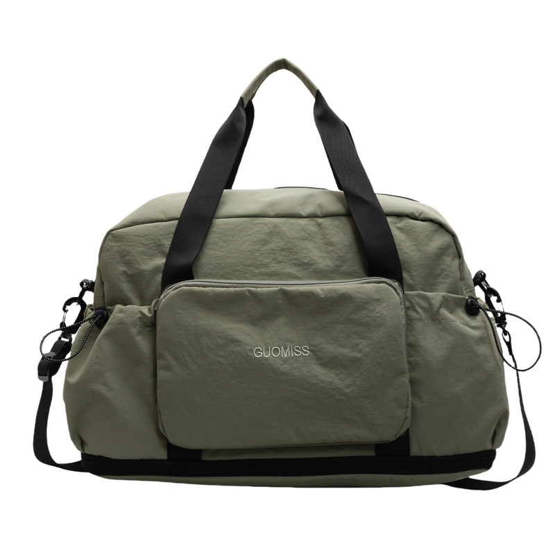 Foldable travel bag wet and dry separation sports fitness bag