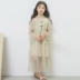 Váy bé gái xuân hè lưới trắng 2019 mới thời trang Hàn Quốc váy bé công chúa lớn - Váy