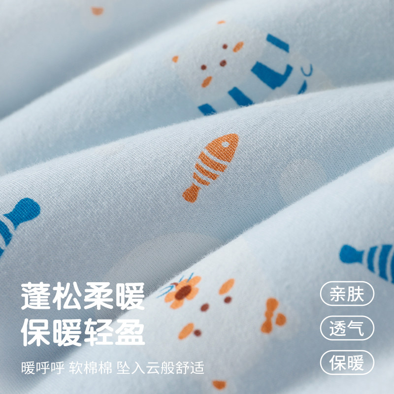 保暖内衣套装宝宝纯棉衣服婴儿幼儿三层夹棉秋冬加厚男童儿童棉袄,淘宝优惠券,粉丝福利购,淘宝优惠卷