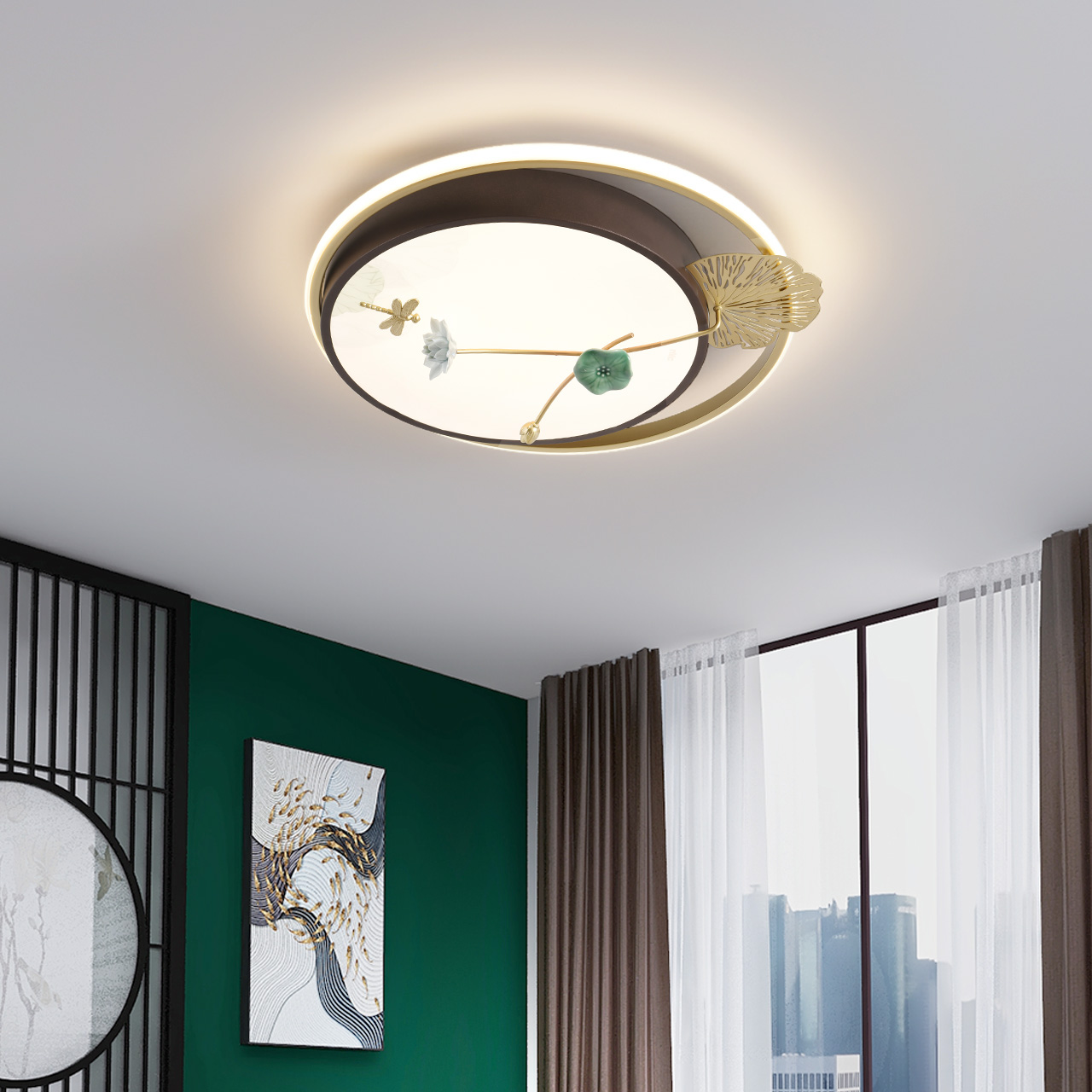 雷士照明吸顶灯客厅灯简约现代卧室灯大气新中式灯具智能套餐组合