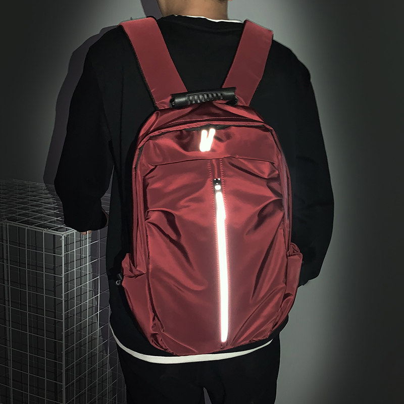 双肩包男韩版简约旅游书包女休闲 龙帛双肩背包