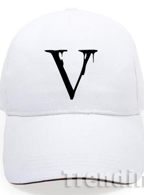 明日之子周震南同款厂牌V LOGO帽子周边男女遮阳帽嘻哈鸭舌青年帽