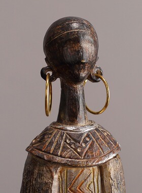 非洲部落艺术人像摆件复古怀旧