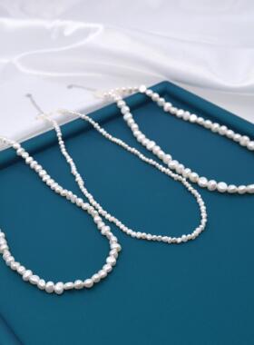 天然淡水巴洛克珍珠项链