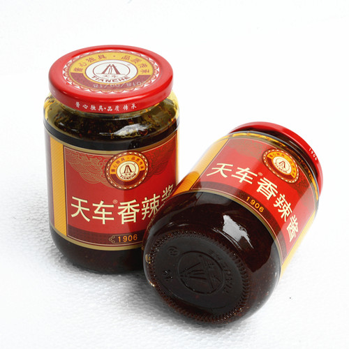 天车牌香辣酱450g四川菜剁椒火锅蘸料拌饭面酱自佐饭一瓶包邮 - 图2