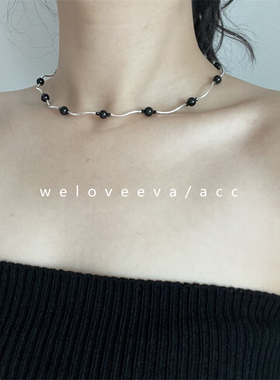 韩国饰品weloveeva串珠925银