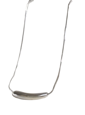 韩国925银简约圆形项链