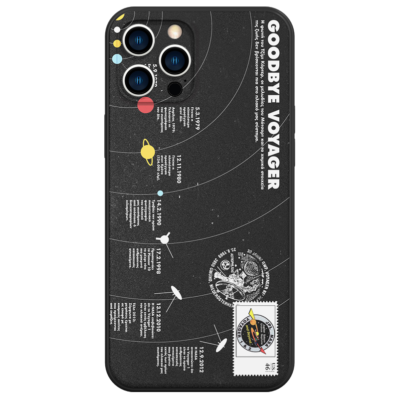 旅行者1号NASA苹果15ProMax手机壳iPhone13宇宙太空元素黑边软红米K70全包镜头voyager1适用华为荣耀90小米14 - 图3