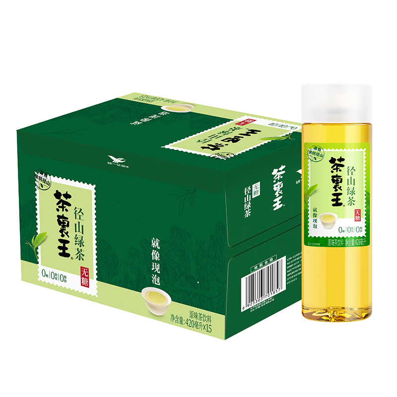 统一茶里王无糖茉莉花茶饮料420ml*15瓶整箱特批价0糖0脂茶饮料-图2