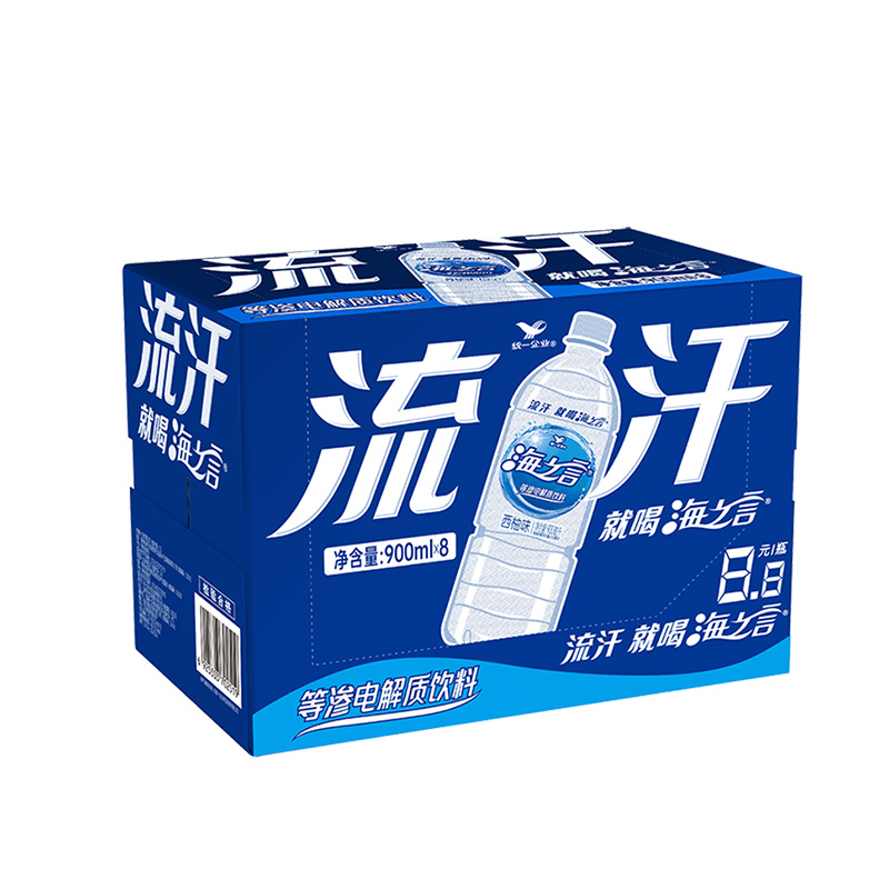 统一海之言西柚味900ml*8瓶整箱包邮特批价夏日流汗补水果味饮料 - 图1