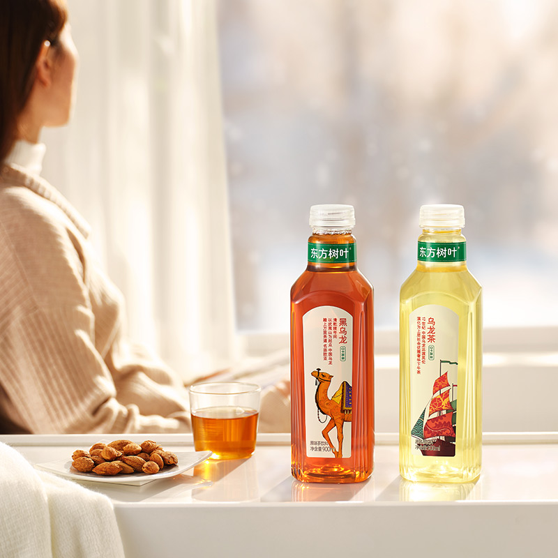 农夫山泉东方树叶无糖茶饮料900ml*4瓶特价0糖0脂肪茉莉花茶饮料