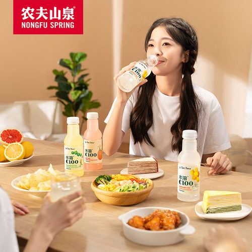 农夫山泉水溶c100柠檬味445ml*15瓶整箱特价补充维VC小瓶果汁饮料 - 图2