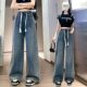 Jeans ພາກຮຽນ spring ໃຫມ່ຂອງແມ່ຍິງແລະດູໃບໄມ້ລົ່ນບວກຂະຫນາດ