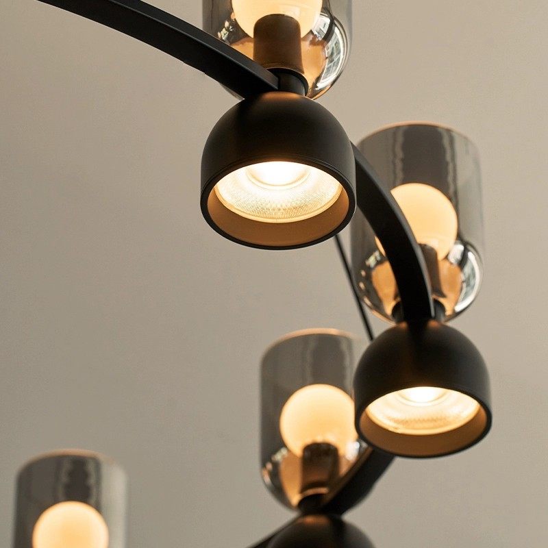 WEHJE 客厅吊灯现代简约意式高端圆形北欧设计感玻璃卧室灯具,淘宝优惠券,粉丝福利购,淘宝优惠卷