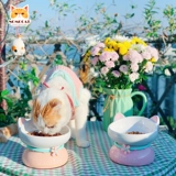 Meow Sian'er Ceramic Cat Bowl для защиты шейного отдела позвоночника Диагональный рот миска для собак может быть перевернута для питомца кошачья корма чаша