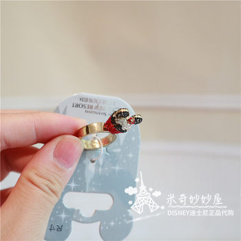 ການສະເຫນີພິເສດແຫວນ Shanghai Disneyland Mickey Minnie ring decoration ຂອງແມ່ຍິງເດັກນ້ອຍຂອງແຫວນແຫວນຂະຫນາດນ້ອຍ