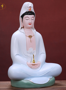 德化陶瓷观世音观音像家用摆件