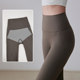 Women's Nude Yoga Pants High Waist Free Underwear with Pockets