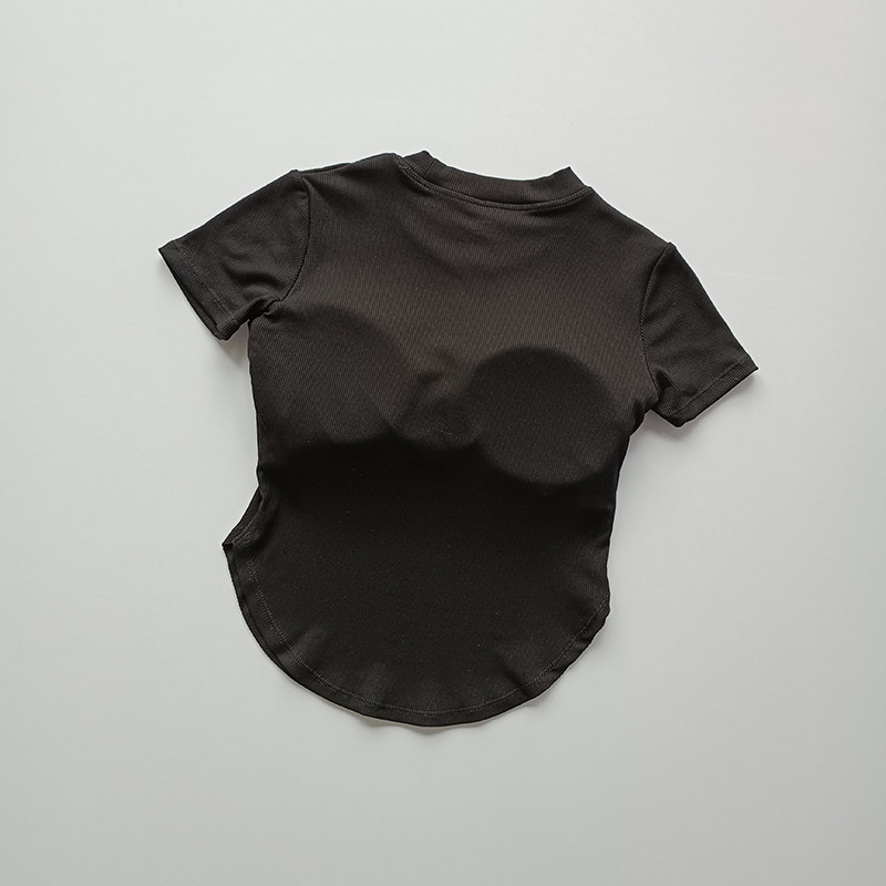 清仓断码瑜伽服带胸垫短袖女跑步排汗健身上衣速干显瘦运动T恤夏,淘宝优惠券,粉丝福利购,淘宝优惠卷