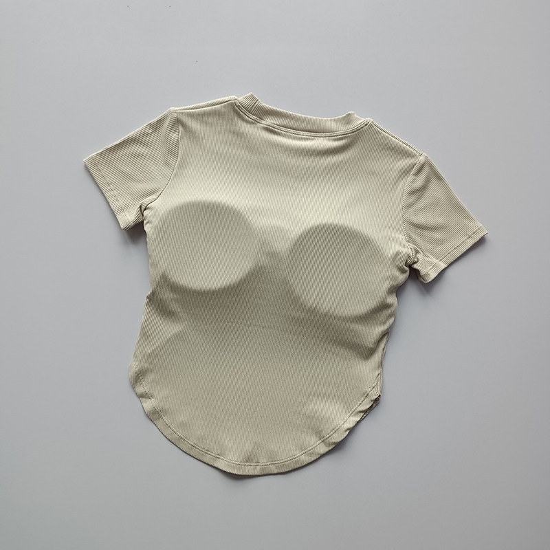 清仓断码瑜伽服带胸垫短袖女跑步排汗健身上衣速干显瘦运动T恤夏,淘宝优惠券,粉丝福利购,淘宝优惠卷