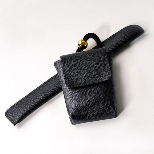 日本tsuge拓植腰插香烟盒浅草烟杆带保护套皮革挂绳烟包烟袋礼品 - 图3