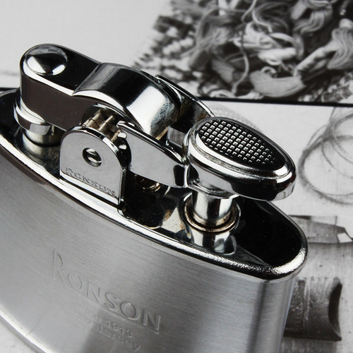 ronson打火机煤油男士朗森原装正品火石复古老式火机创意朗声 R02 - 图1