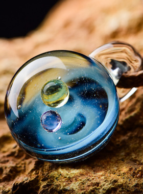 琉璃项链吊坠星空炫彩挂坠