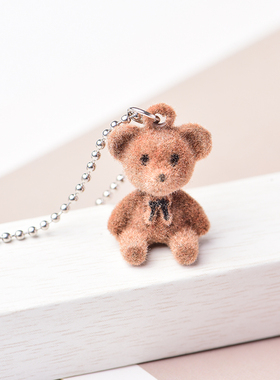 毛绒锁骨链ins小熊项链