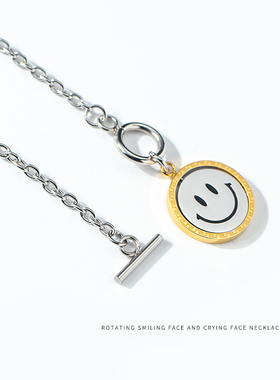 小众旋转项链ins情侣配饰吊坠