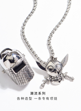 钛钢设计感毛衣链情侣