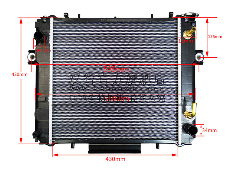 叉车水箱 铝 液力16410-13650-71适用丰田6FD10 15叉车散热器总成 - 图0